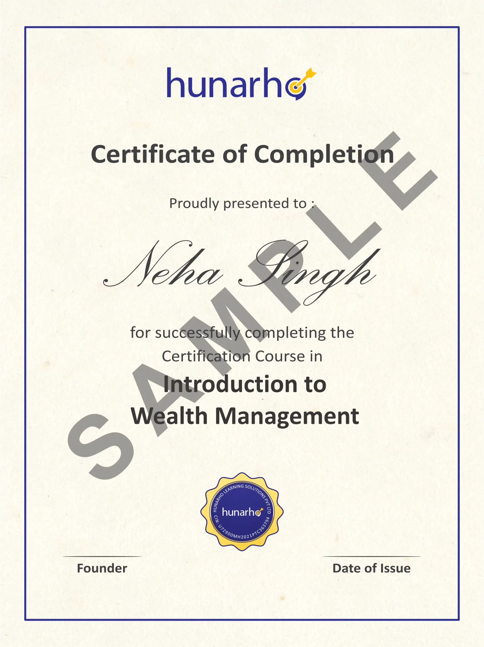 Introduction to Wealth Management Certification
