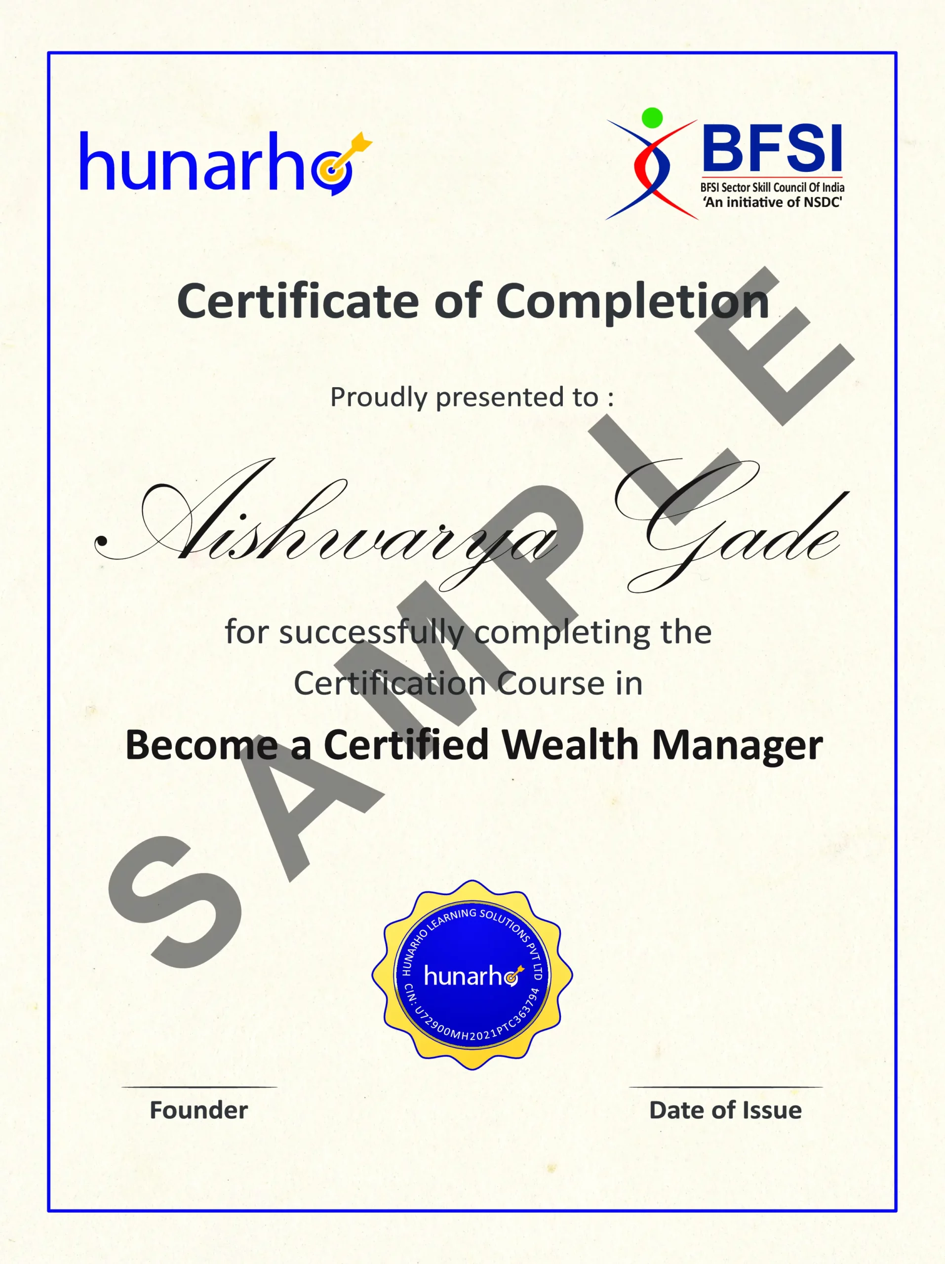 Become a Certified Wealth Manager Certificate